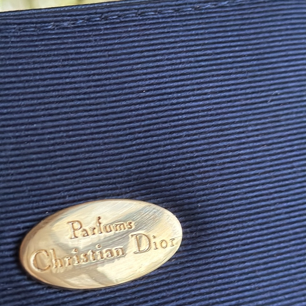 NWOT! Christian Dior Parfums Trousse de Toilette Clutch Bag in Navy - Picture 8 of 11